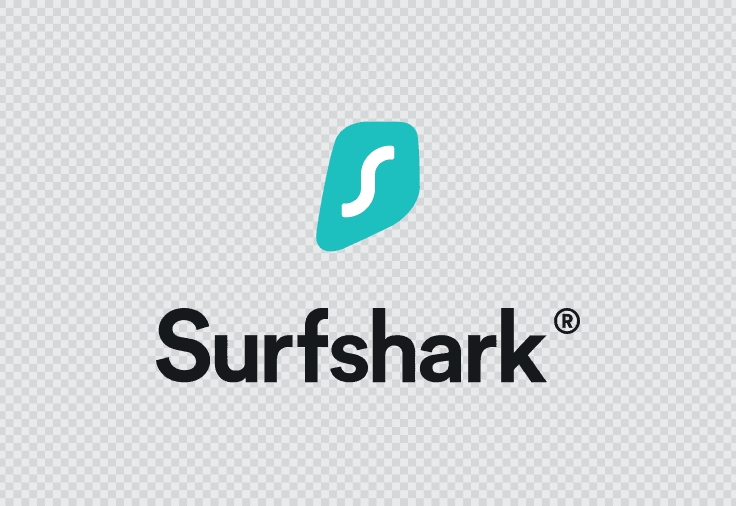 Pionowe logo Surfshark