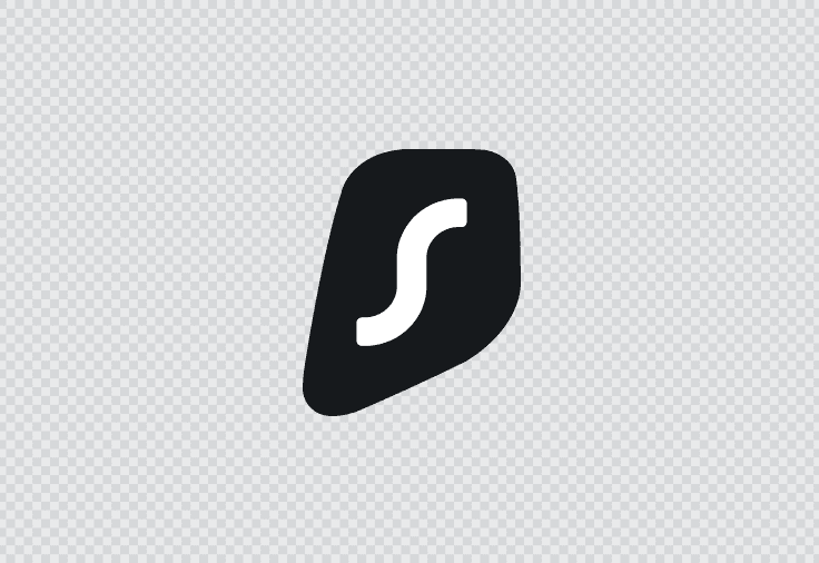 Symbole Surfshark sombre