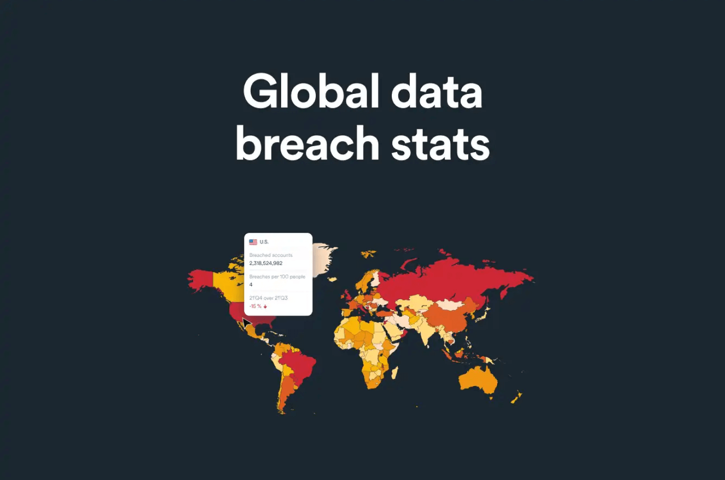 Carte mondiale des infractions de données