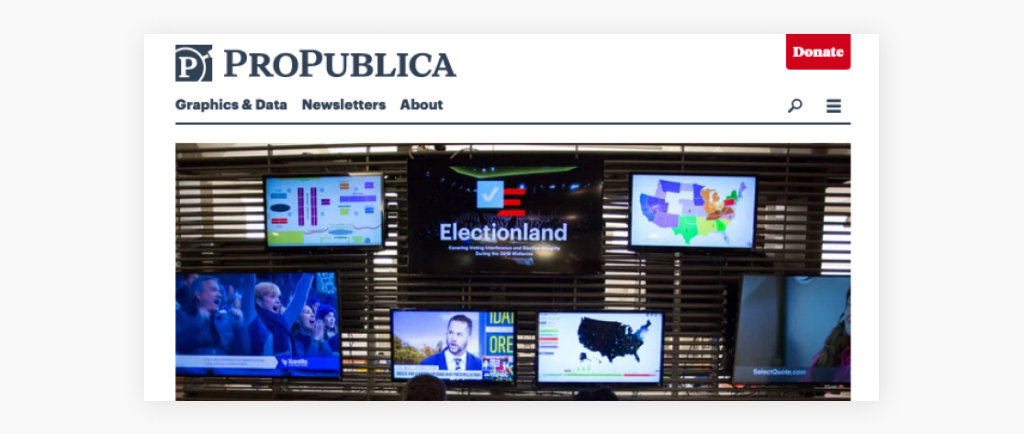 Ιστοσελίδα Pro Publica
