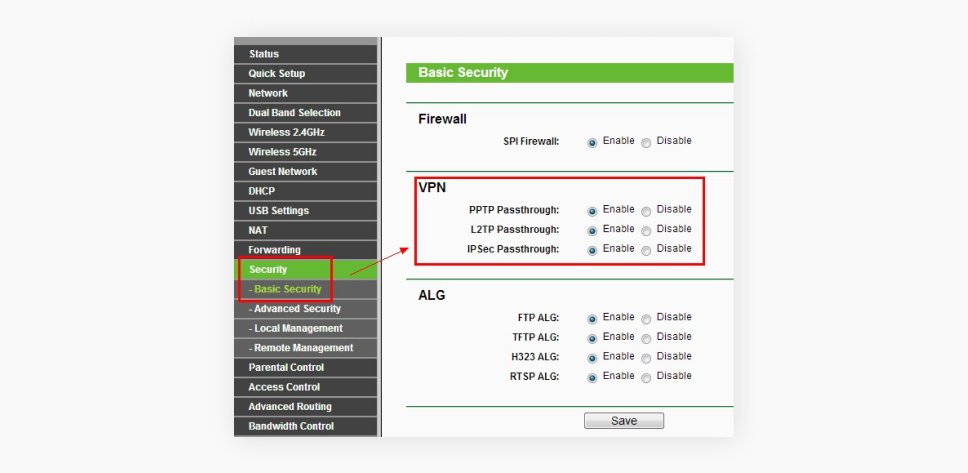 Vpn passthrough что это на роутере