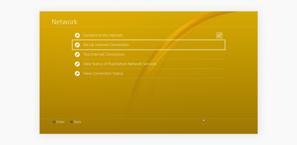 Setting up internet on 2024 ps4