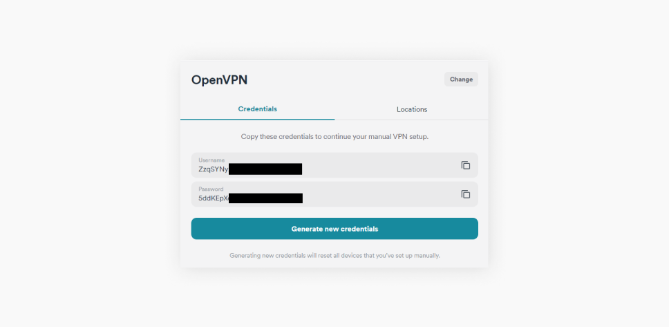 Ein OpenVPN-Anmeldebildschirm zeigt einen Benutzernamen und ein Passwort mit einem Button 