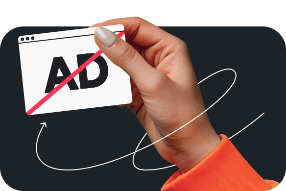 Avoid ads and other clutter