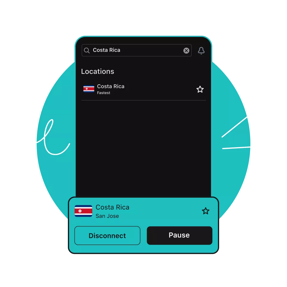 Secure your connection with a VPN for Costa Rica