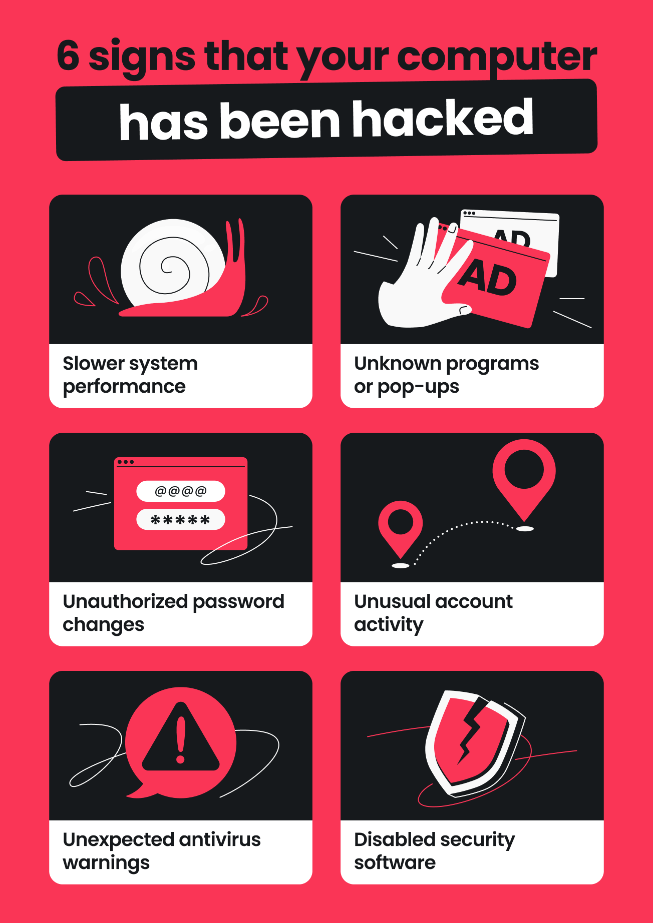 6 signs that your computer has been hacked