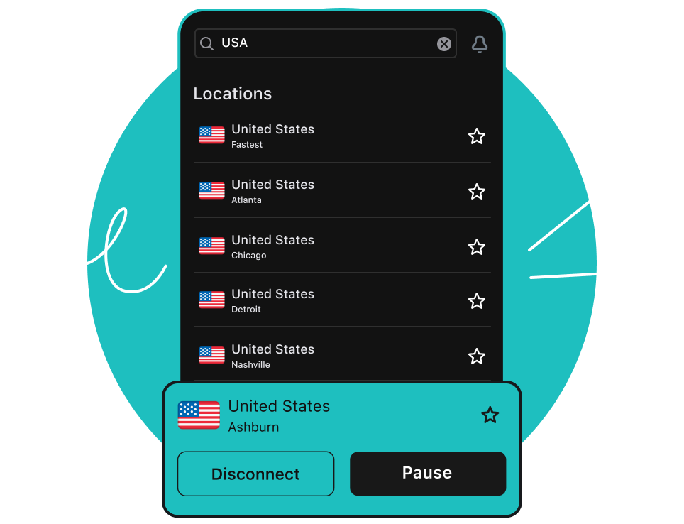 Browse privately with a US VPN